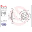 BREMBO 08.D864.1X - Jeu de 2 disques de frein arrière