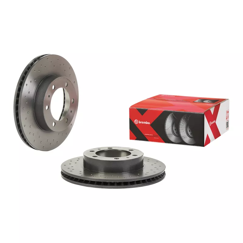 Jeu de 2 disques de frein avant BREMBO 09.B461.1X - Visuel 1