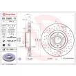 BREMBO 09.C895.1X - Jeu de 2 disques de frein avant