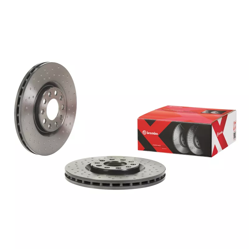 Jeu de 2 disques de frein avant BREMBO 09.D209.1X - Visuel 1