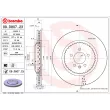 BREMBO 09.D807.23 - Jeu de 2 disques de frein arrière