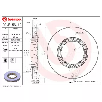 Jeu de 2 disques de frein avant BREMBO OEM 4079001002