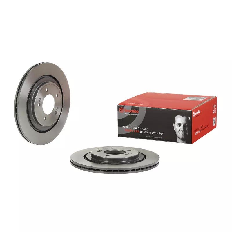 Jeu de 2 disques de frein arrière BREMBO 09.E536.11 - Visuel 1