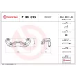 BREMBO F BK 015 - Jeu de supports d'étriers de freins