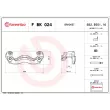 BREMBO F BK 024 - Jeu de supports d'étriers de freins