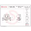BREMBO F BR 070 - Étrier de frein