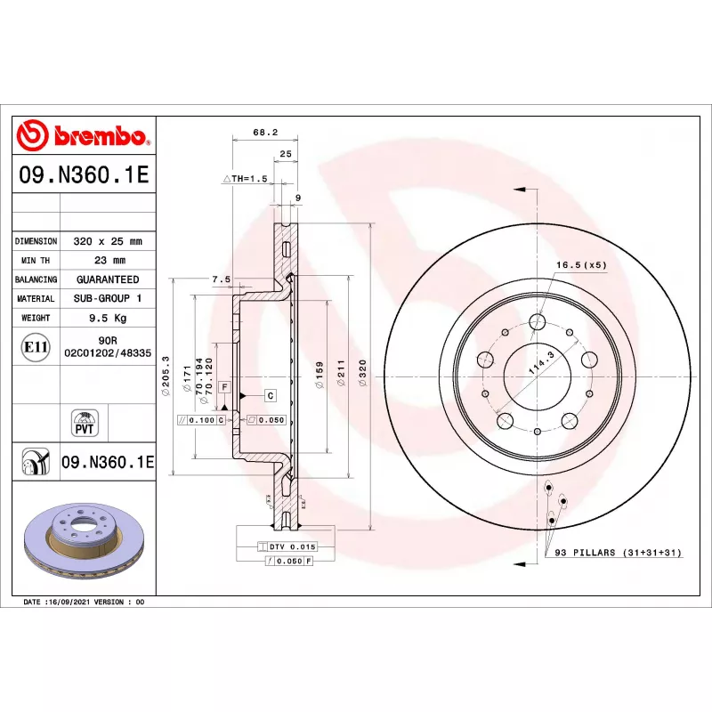 Kit de disques et plaquettes avant BREMBO KT 08 001 - Visuel 1