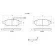 BREMBO P 23 200 - Jeu de 4 plaquettes de frein avant