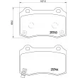 BREMBO P 30 074E - Jeu de 4 plaquettes de frein arrière