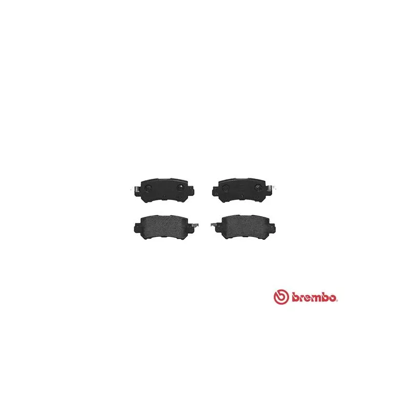 Jeu de 4 plaquettes de frein arrière BREMBO P 49 047X - Visuel 1