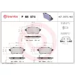 BREMBO P 68 074 - Jeu de 4 plaquettes de frein arrière