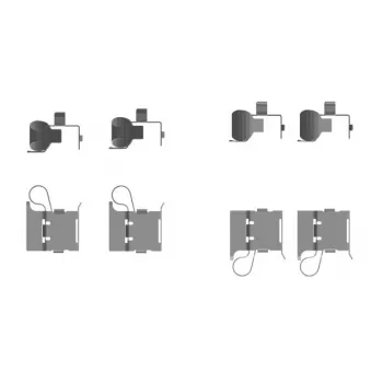 Kit d'accessoires, plaquette de frein à disque MINTEX MBA0097