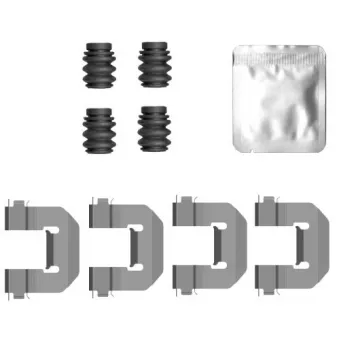 Kit d'accessoires, plaquette de frein à disque MINTEX MBA0126