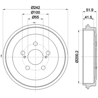 Tambour de frein MINTEX OEM 4243112220