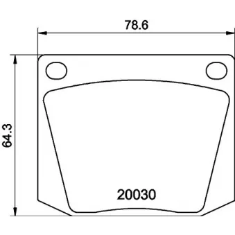 MINTEX MGB525 - Jeu de 4 plaquettes de frein avant