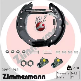 Kit de freins arrière (prémontés) ZIMMERMANN OEM 4251J5