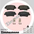 ZIMMERMANN 26642.155.2 - Jeu de 4 plaquettes de frein arrière