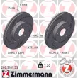 ZIMMERMANN 280.3189.53 - Jeu de 2 disques de frein avant