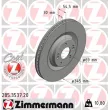 ZIMMERMANN 285.3537.20 - Jeu de 2 disques de frein avant