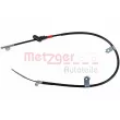 Tirette à câble, frein de stationnement arrière droit METZGER [1.NI011]
