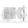 NK 201509 - Jeu de 2 disques de frein avant