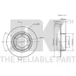 NK 201901 - Jeu de 2 disques de frein avant