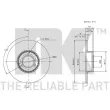 NK 201912 - Jeu de 2 disques de frein avant
