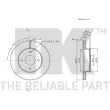NK 202268 - Jeu de 2 disques de frein avant