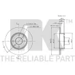 NK 202314 - Jeu de 2 disques de frein avant