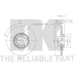 NK 202523 - Jeu de 2 disques de frein avant
