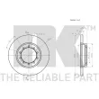 NK 202586 - Jeu de 2 disques de frein arrière