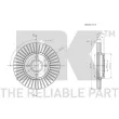 NK 202588 - Jeu de 2 disques de frein avant