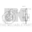 NK 202637 - Jeu de 2 disques de frein avant