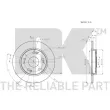 NK 202655 - Jeu de 2 disques de frein arrière