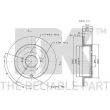 NK 203047 - Jeu de 2 disques de frein arrière