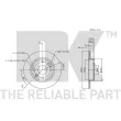 NK 203239 - Jeu de 2 disques de frein arrière