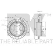 NK 203242 - Jeu de 2 disques de frein arrière