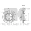 NK 203243 - Jeu de 2 disques de frein avant