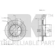 NK 203418 - Jeu de 2 disques de frein avant