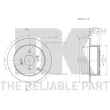 NK 203430 - Jeu de 2 disques de frein arrière