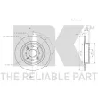 NK 203508 - Jeu de 2 disques de frein arrière