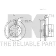 NK 203517 - Jeu de 2 disques de frein avant