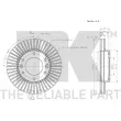 NK 203524 - Jeu de 2 disques de frein avant