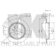 NK 203717 - Jeu de 2 disques de frein arrière