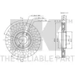 NK 203724 - Jeu de 2 disques de frein avant