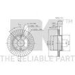 NK 203909 - Jeu de 2 disques de frein avant