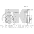 NK 203934 - Jeu de 2 disques de frein arrière