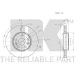 NK 203974 - Jeu de 2 disques de frein avant