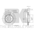 NK 204007 - Jeu de 2 disques de frein avant