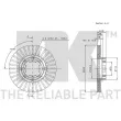 NK 204402 - Jeu de 2 disques de frein avant